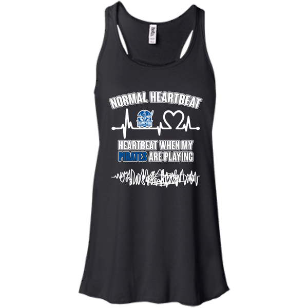 Hampton Pirates T shirts Heartbeat When My Pirates Playing Hoodies Sweatshirts