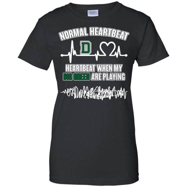 Dartmouth Big Green T shirts Heartbeat When My Big Green Playing Hoodies Sweatshirts