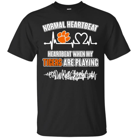 Clemson Tigers T shirts Heartbeat When My Tigers Playing Hoodies Sweatshirts