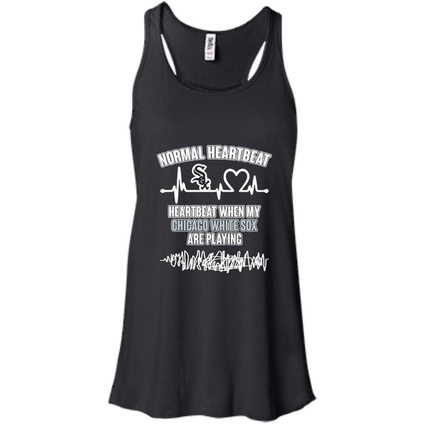 Chicago White Sox T shirts Heartbeat When My Chicago White Sox Playing Hoodies Sweatshirts