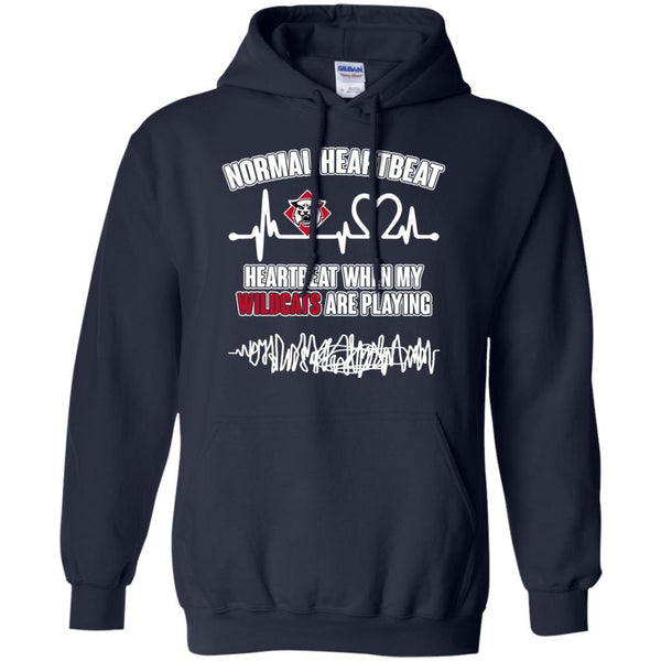 Davidson Wildcats T shirts Heartbeat When My Wildcats Playing Hoodies Sweatshirts