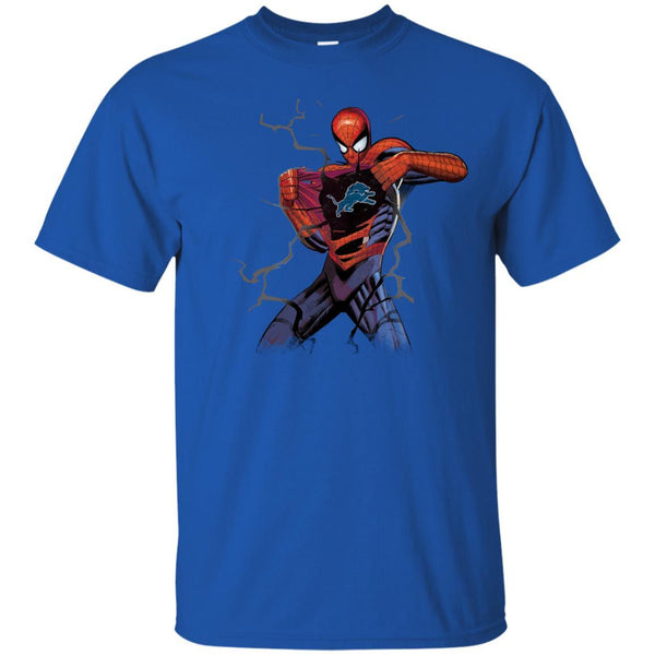 Detroit Lions T shirts Spiderman Hoodies Sweatshirts