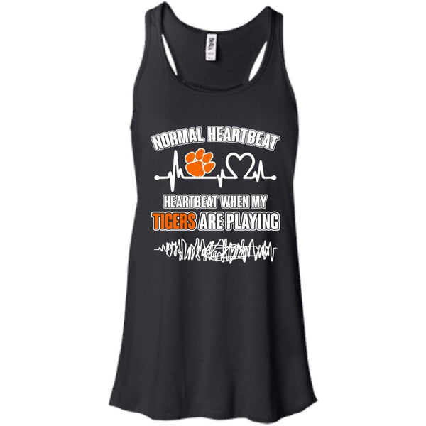 Clemson Tigers T shirts Heartbeat When My Tigers Playing Hoodies Sweatshirts