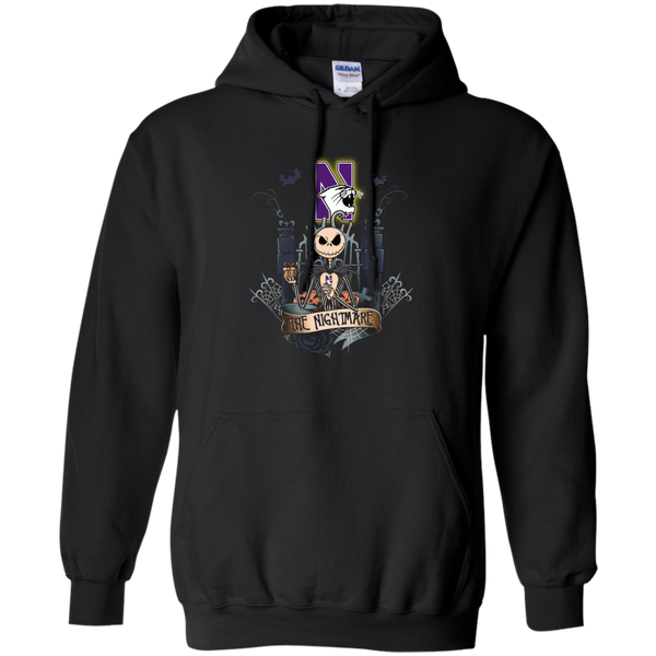 Halloween Northwestern wildcats T shirts The Nightmare Hoodies Sweatshirts