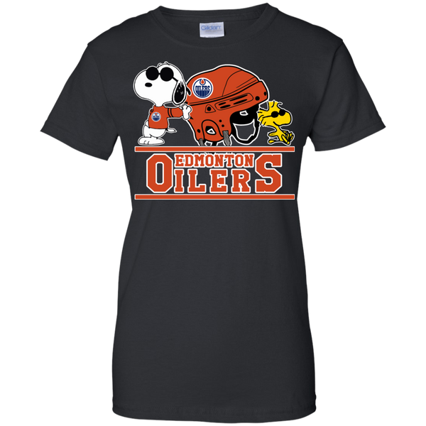 Edmonton Oilers T shirts Snoopy Hoodies Sweatshirts