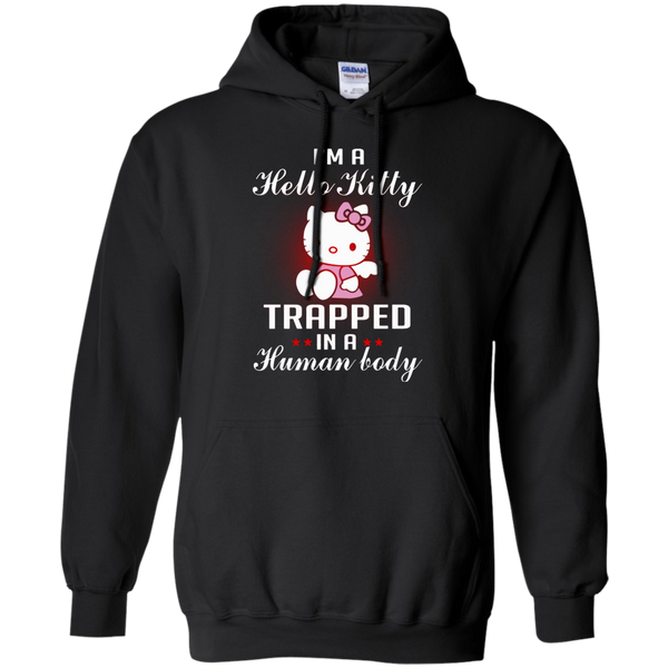 Hello Kitty T shirts Trapped In A Human Today Hoodies Sweatshirts
