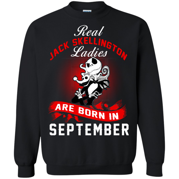 Jack Skellington T shirts Real Jack Skellington Ladies Born In September Hoodies Sweatshirts