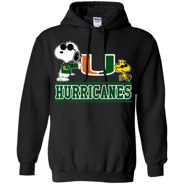 Miami (FL) Hurricanes T shirts Snoopy Hoodies Sweatshirts