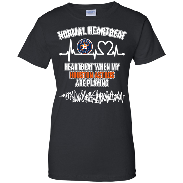 Houston Astros T shirts Heartbeat When My Houston Astros Playing Hoodies Sweatshirts