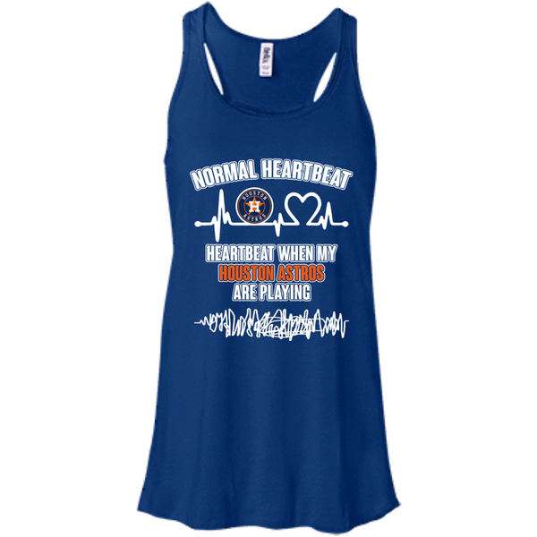 Houston Astros T shirts Heartbeat When My Houston Astros Playing Hoodies Sweatshirts