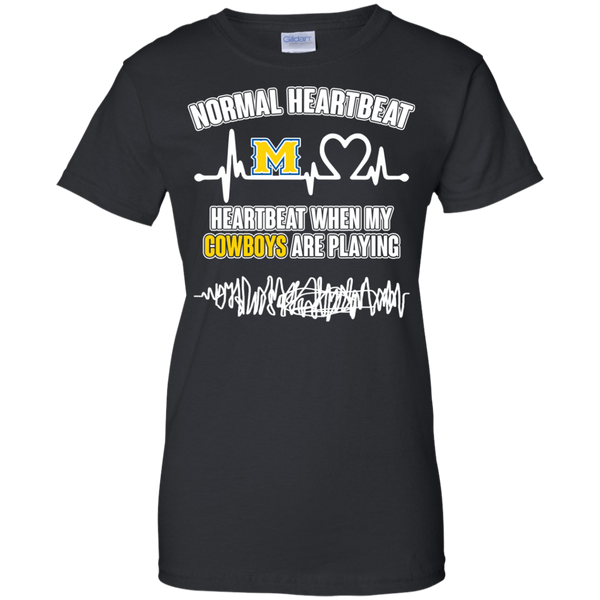 Mcneese State Cowboys T shirts Heartbeat When My Cowboys Playing Hoodies Sweatshirts