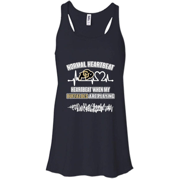 Colorado Buffaloes T shirts Heartbeat When My Buffaloes Playing Hoodies Sweatshirts