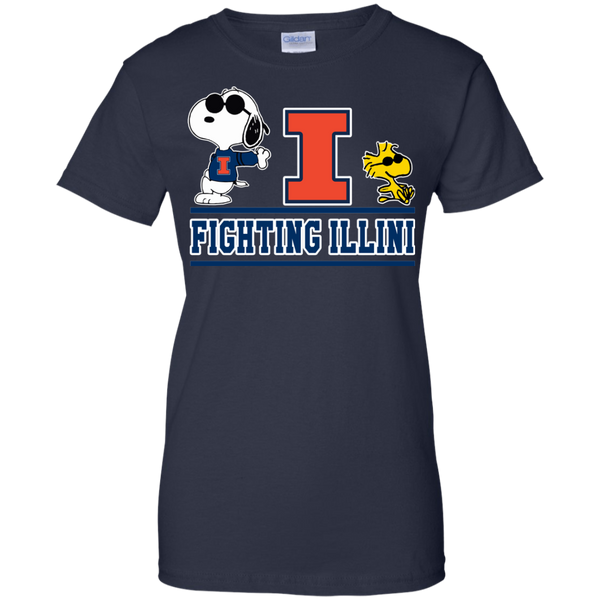 Illinois Fighting Illini T shirts Snoopy Hoodies Sweatshirts
