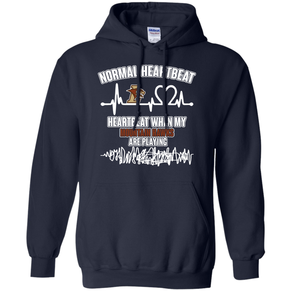 Lehigh Mountain Hawks T shirts Heartbeat When My Mountain Hawks Playing Hoodies Sweatshirts