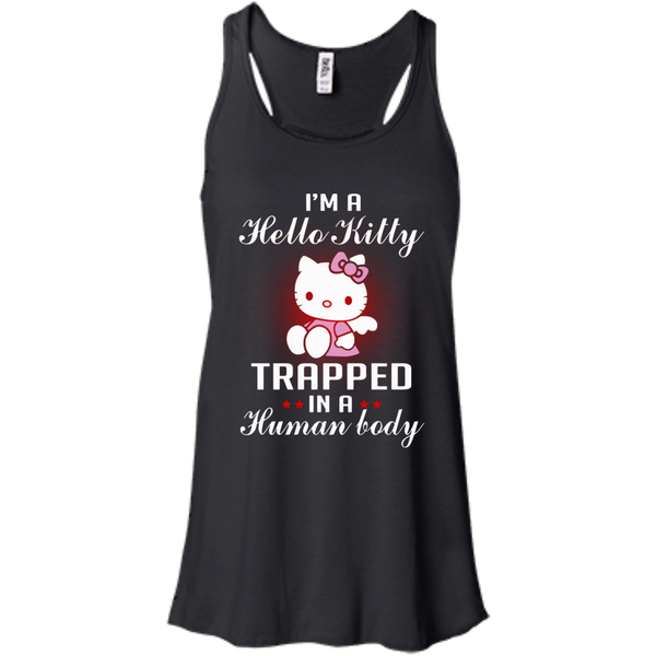 Hello Kitty T shirts Trapped In A Human Today Hoodies Sweatshirts