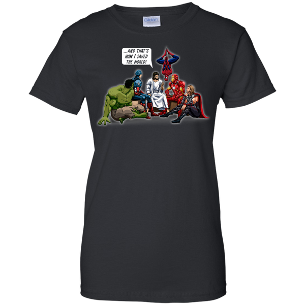 Hulk Captain America Spiderman Ironman Thor Christians Jesus T shirts That's How I Saved The World Hoodies Sweatshirts