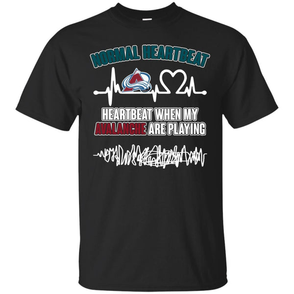 Colorado Avalanche T shirts Heartbeat When My Avalanche Playing Hoodies Sweatshirts