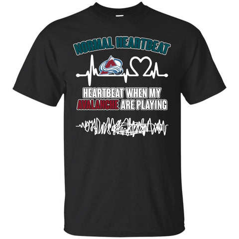 Colorado Avalanche T shirts Heartbeat When My Avalanche Playing Hoodies Sweatshirts