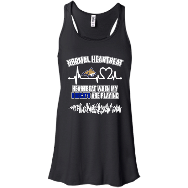 Montana State Bobcats T shirts Heartbeat When My Bobcats Playing Hoodies Sweatshirts