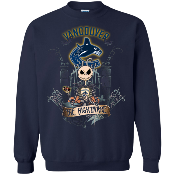 Halloween Vancouver Canucks T shirts The Nightmare Hoodies Sweatshirts
