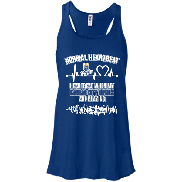 Kansas City Royals T shirts Heartbeat When My Kansas City Royals Playing Hoodies Sweatshirts