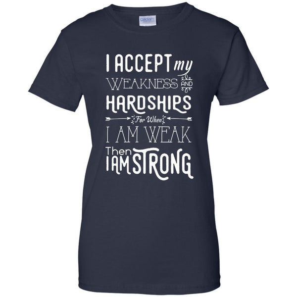 Christian Jesus T shirts Then I Am Strong Hoodies Sweatshirts