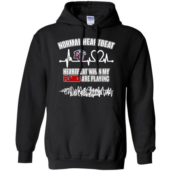 Liberty Flames T shirts Heartbeat When My Flames Playing Hoodies Sweatshirts