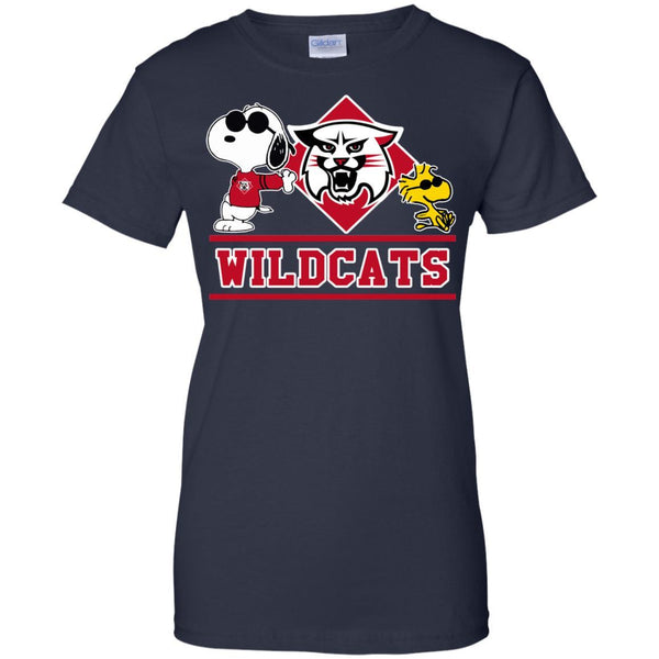 Davidson Wildcats T shirts Snoopy Hoodies Sweatshirts