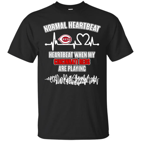 Cincinnati Reds T shirts Heartbeat When My Cincinnati Reds Playing Hoodies Sweatshirts