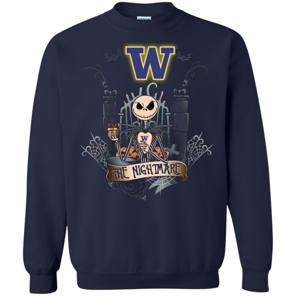 Halloween Washington Huskies T shirts The Nightmare Hoodies Sweatshirts