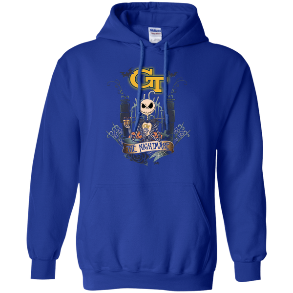 Halloween Georgia Tech Yellow Jackets T shirts The Nightmare Hoodies Sweatshirts