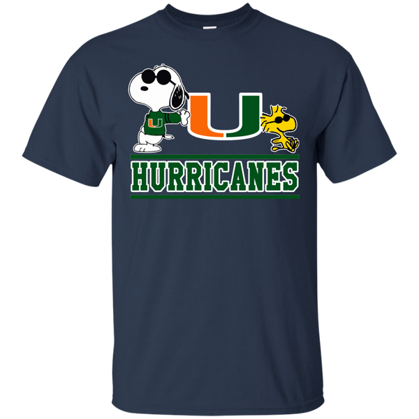 Miami (FL) Hurricanes T shirts Snoopy Hoodies Sweatshirts