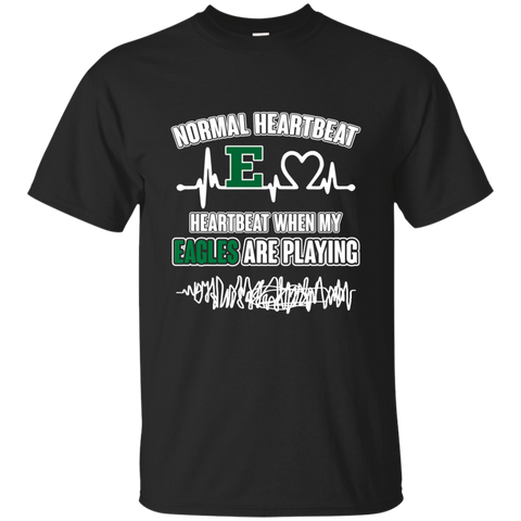 Eastern Michigan Eagles T shirts Heartbeat When My Eagles Playing Hoodies Sweatshirts
