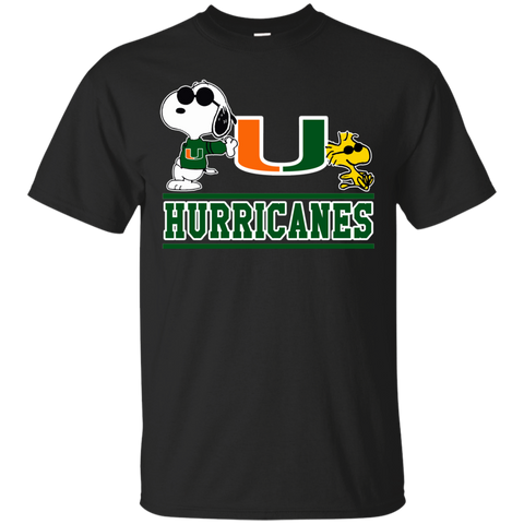 Miami (FL) Hurricanes T shirts Snoopy Hoodies Sweatshirts