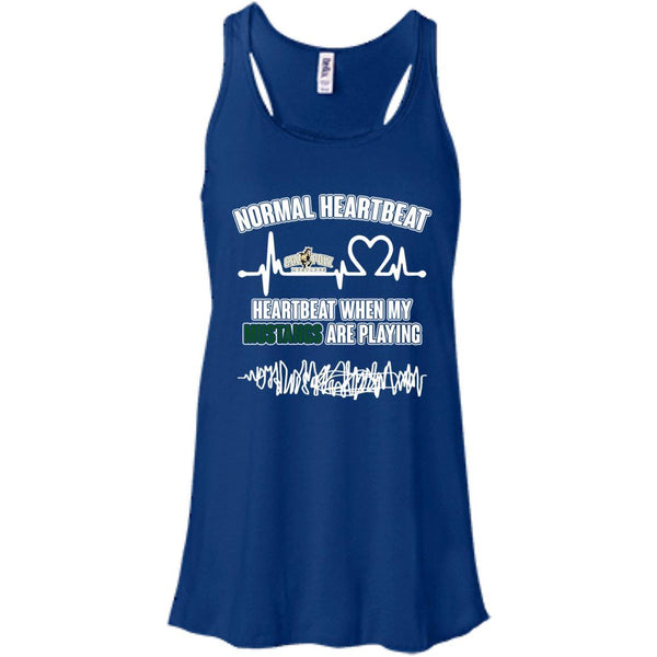 Calpoly Mustangs T shirts Heartbeat When My Mustangs Playing Hoodies Sweatshirts