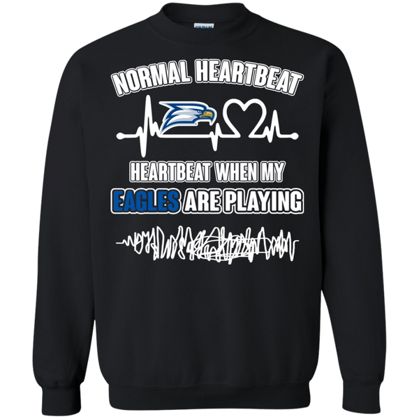 Georgia Southern Eagles T shirts Heartbeat When My Eagles Playing Hoodies Sweatshirts