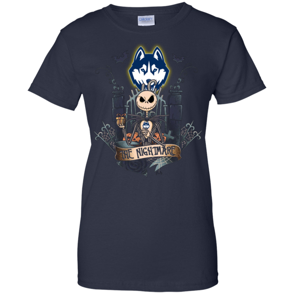 Halloween Connecticut Huskies T shirts The Nightmare Hoodies Sweatshirts