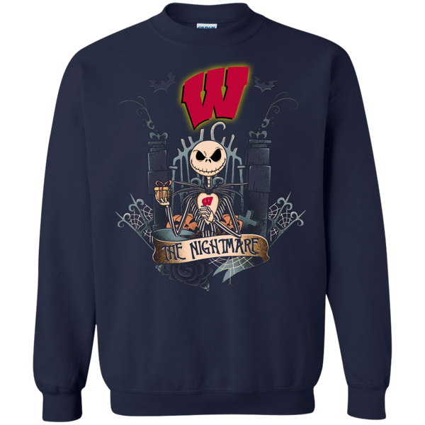 Halloween Wisconsin Badgers T shirts The Nightmare Hoodies Sweatshirts