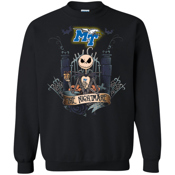 Halloween Middle Tennessee Blue Raiders T shirts The Nightmare Hoodies Sweatshirts