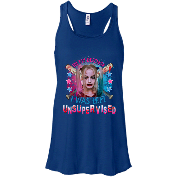 Harley Quinn T shirts In My Defense I Was Left Unsupervised Hoodies Sweatshirts