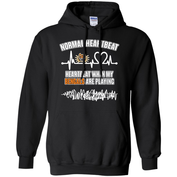 Idaho State Bengals T shirts Heartbeat When My Bengals Playing Hoodies Sweatshirts