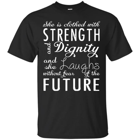 Christian Jesus T shirts She Is Clothed With Strength Hoodies Sweatshirts