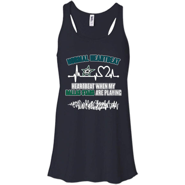 Dallas Stars T shirts Heartbeat When My Dallas Stars Playing Hoodies Sweatshirts