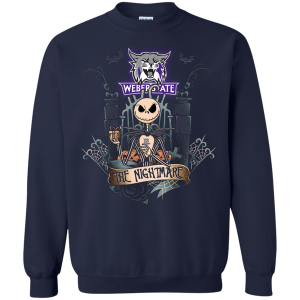 Halloween Weber State Wildcats T shirts The Nightmare Hoodies Sweatshirts