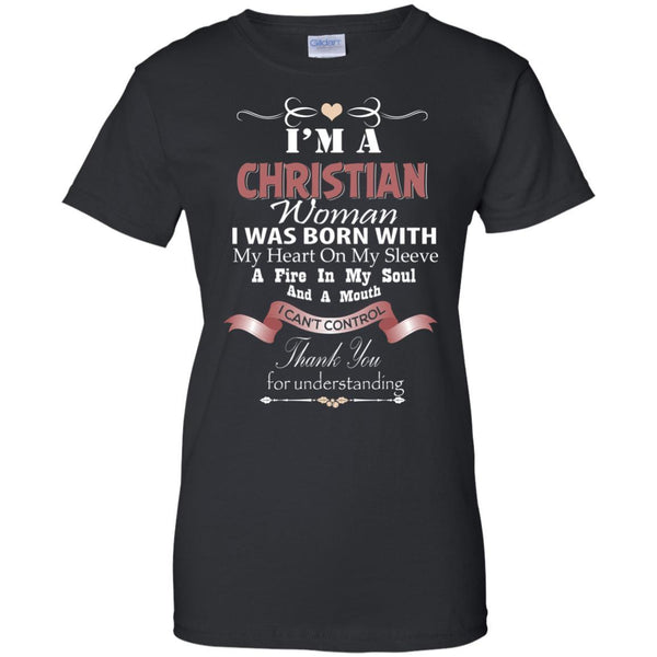 Christian Jesus T shirts A Christian Woman Was Born With Hoodies Sweatshirts