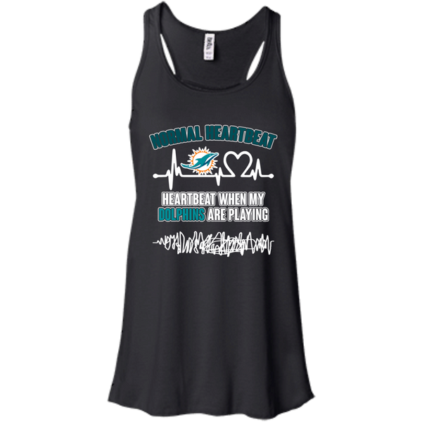 Miami Dolphins T shirts Heartbeat When My Dolphins Playing Hoodies Sweatshirts