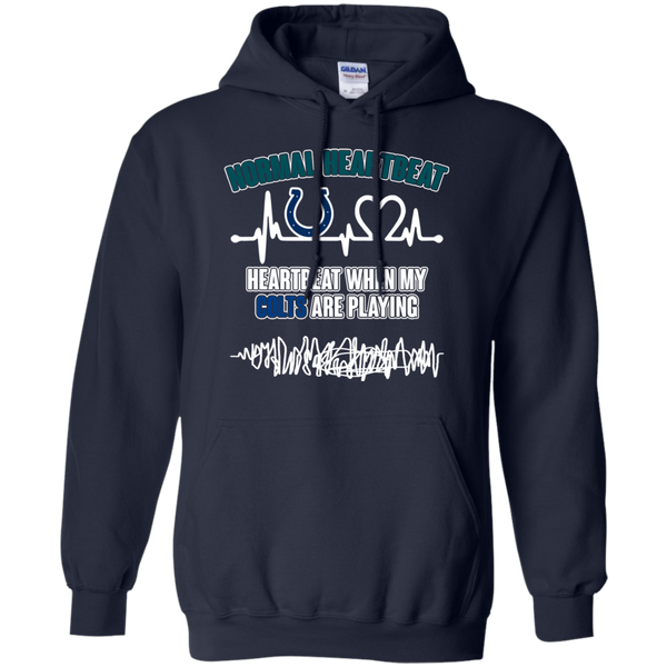 Indianapolis Colts T shirts Heartbeat When My Colts Playing Hoodies Sweatshirts