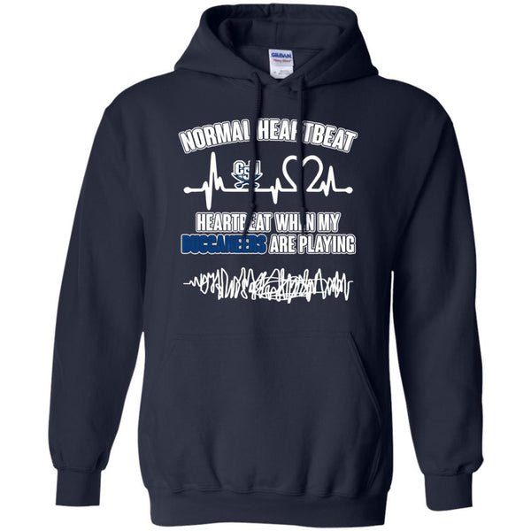 Charleston Southern Buccaneers T shirts Heartbeat When My Buccaneers Playing Hoodies Sweatshirts