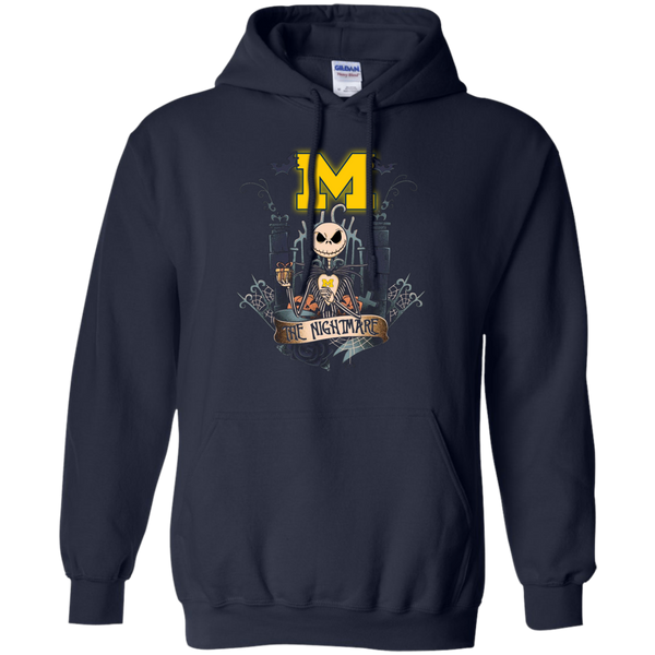 Halloween Michigan Wolverines T shirts The Nightmare Hoodies Sweatshirts