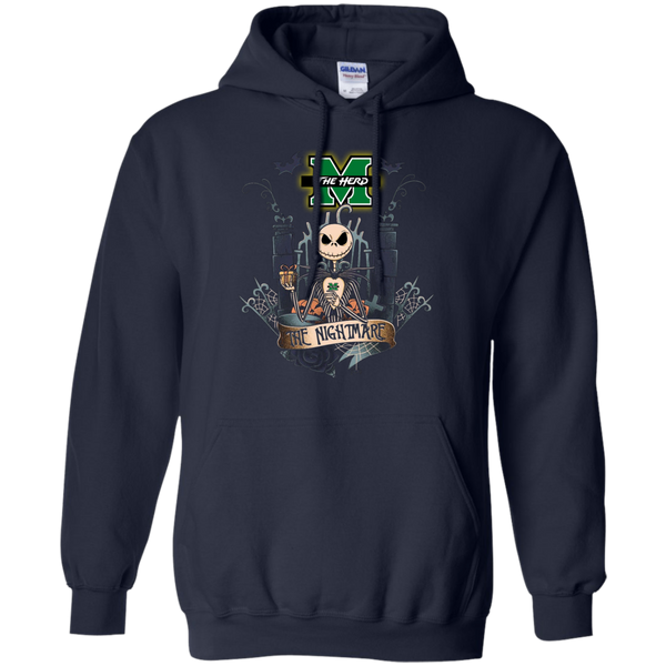 Halloween Marshall Thundering Herd T shirts The Nightmare Hoodies Sweatshirts